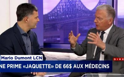 Une prime de 66$ pour chaque patient en isolement – entrevue de Paul Brunet à Dumont