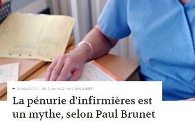 La pénurie d’infirmières est un mythe, selon Paul Brunet