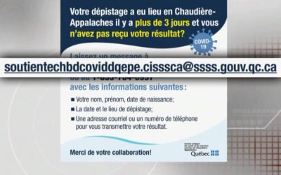 L’adresse courriel critiquée retirée par le CISSS de Chaudière-Appalaches
