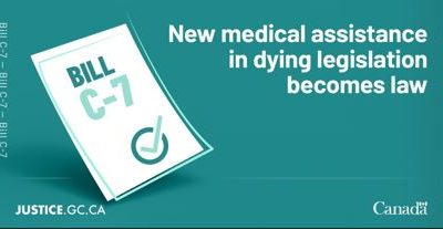 New medical assistance in dying legislation becomes law
