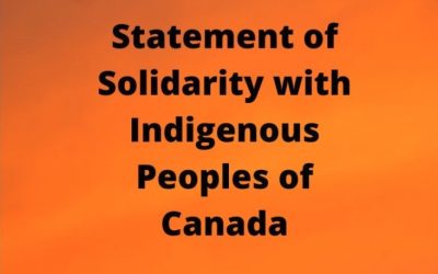 Statement in solidarity with First Peoples of Quebec (Inuit and First Nations)
