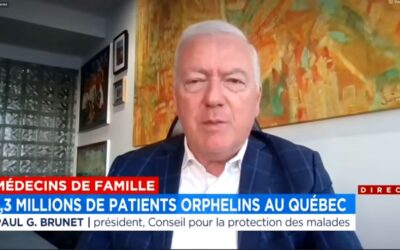 Médecins de famille : 2,3 millions de patients orphelins au Québec